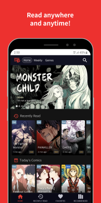Screenshot of the application Toomics - #1