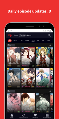 Screenshot of the application Toomics - #3