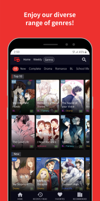 Screenshot of the application Toomics - #4