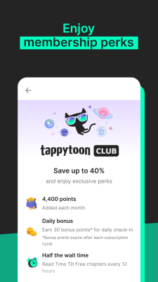 Screenshot of the application Tappytoon - #7