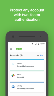 Screenshot of the application Duo Mobile - #1