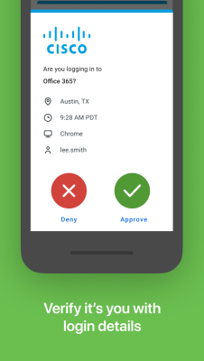 Screenshot of the application Duo Mobile - #2