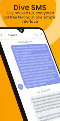 Screenshot of the application Wize SMS - #1