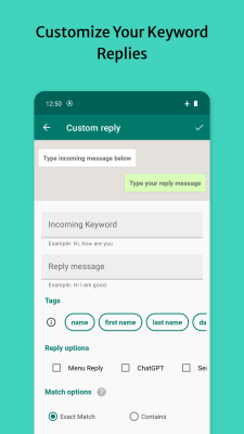 Screenshot of the application Whatauto - Auto Reply - #3