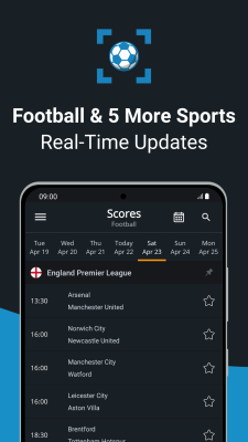 Screenshot of the application Livescore by SoccerDesk - #1