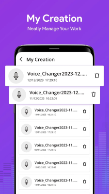 Screenshot of the application AI Voice Changer Sound Effects - #6