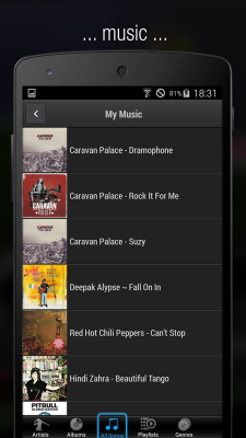 Screenshot of the application iMediaShare - #4