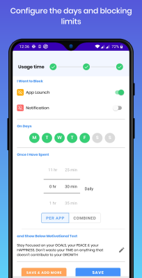 Screenshot of the application Stay Focused: Site/App Blocker - #5