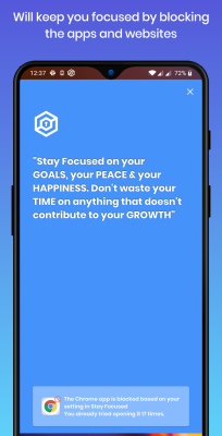 Screenshot of the application Stay Focused: Site/App Blocker - #8