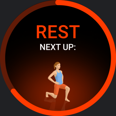 Screenshot of the application Seven - 7 Minute Workout - #10