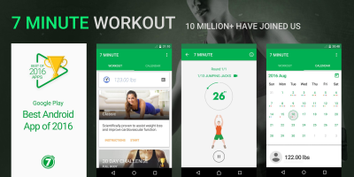 Screenshot of the application 7 Minute Workout - #1