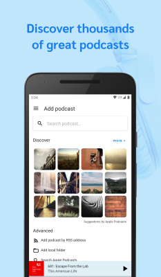Screenshot of the application AntennaPod - #6