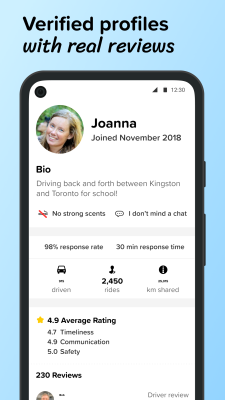 Screenshot of the application Poparide - #2