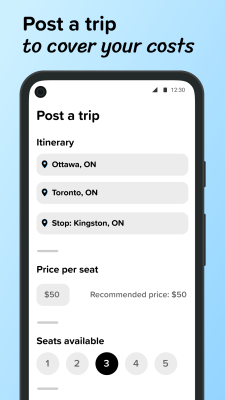 Screenshot of the application Poparide - #4