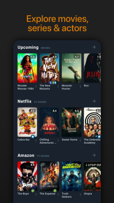 Screenshot of the application Moviebase - #1