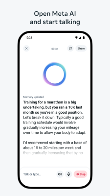 Screenshot of the application Meta AI - #2