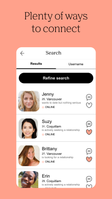 Screenshot of the application Plenty of Fish - #4