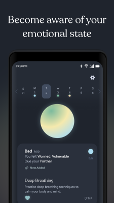 Screenshot of the application Moodlight - #1