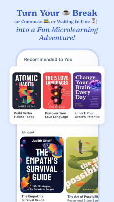 Screenshot of the application Fountain: Daily Book Summaries - #5