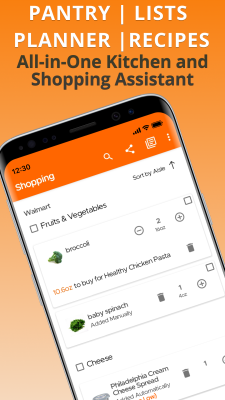 Screenshot of the application KitchenPal - #1