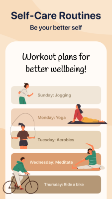Screenshot of the application Me+ Lifestyle Routine - #2