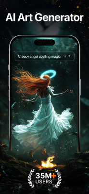 Screenshot of the application Wonder - AI Art Generator - #1
