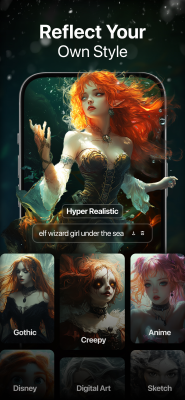 Screenshot of the application Wonder - AI Art Generator - #5