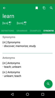 Screenshot of the application Erudite Dictionary Translator - #6
