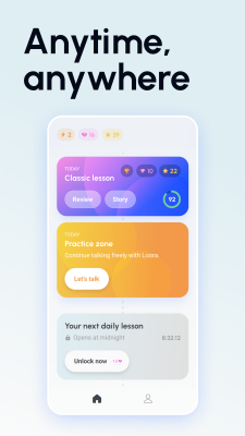 Screenshot of the application Speak English with Loora AI - #3