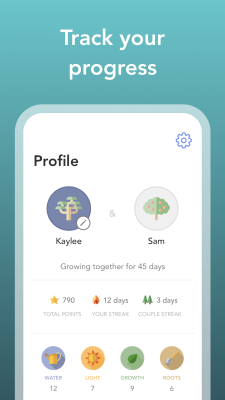 Screenshot of the application Evergreen: Relationship Growth - #8