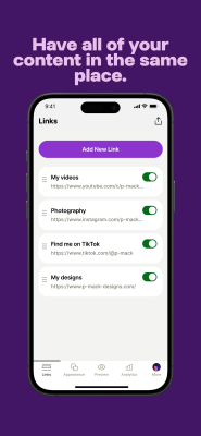 Screenshot of the application Linktree - #2