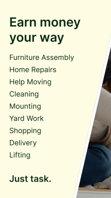 Screenshot of the application Tasker by Taskrabbit - #1