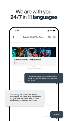 Screenshot of the application Fever: Events & Tickets - #6