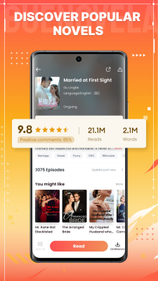 Screenshot of the application Buenovela - #3