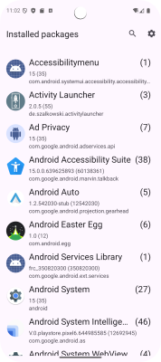 Screenshot of the application Activity Launcher - #1
