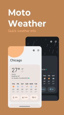 Screenshot of the application Moto Widget - #4