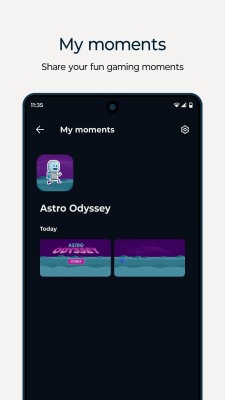 Screenshot of the application Moto Gametime - #3