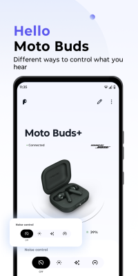 Screenshot of the application Moto Buds - #1