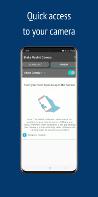Screenshot of the application Shake Flashlight & Camera - #2