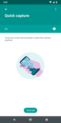 Screenshot of the application Moto Actions - #2