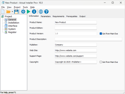 Screenshot of the application Actual Installer - #2