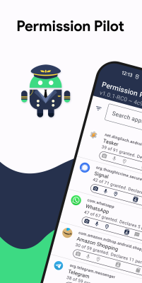 Screenshot of the application Permission Pilot - #1