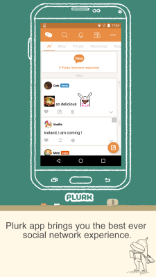Screenshot of the application Plurk - #1