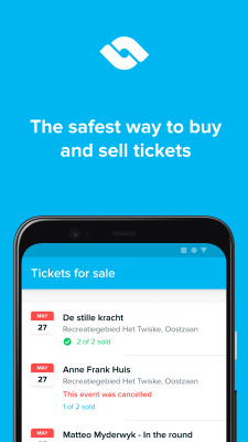 Screenshot of the application TicketSwap - #1