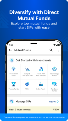 Screenshot of the application Paytm Money - #4