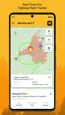 Screenshot of the application Watch Duty (Wildfire) - #4