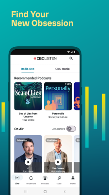 Screenshot of the application CBC Listen - #5