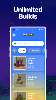 Screenshot of the application HypeCraft - #1
