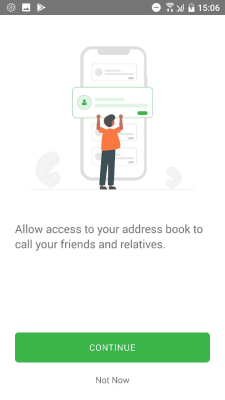 Screenshot of the application IndyCall - #6
