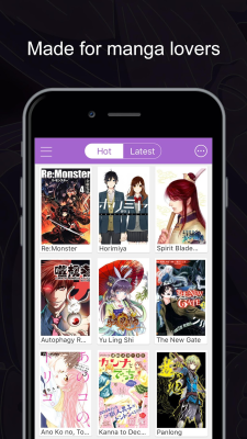 Screenshot of the application MangaZone - #1